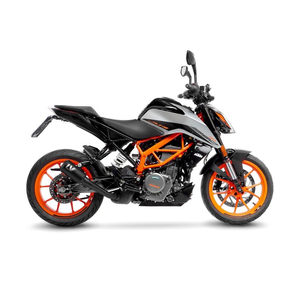 LEOVINCE KTM DUKE 125 / 390 / 2021 2022 LV-10 INOX FULL BLACK pot échappement NON HOM 15249FB