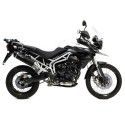 LEOVINCE TRIUMPH TIGER 800 XC / XCA / XCX / XR / XRX / 2011 2016 NERO INOX exhaust not approved 14006