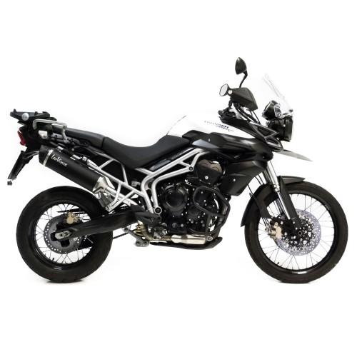 LEOVINCE TRIUMPH TIGER 800 XC / XCA / XCX / XR / XRX / 2011 2016 NERO INOX pot d'échappement NON HOM 14006