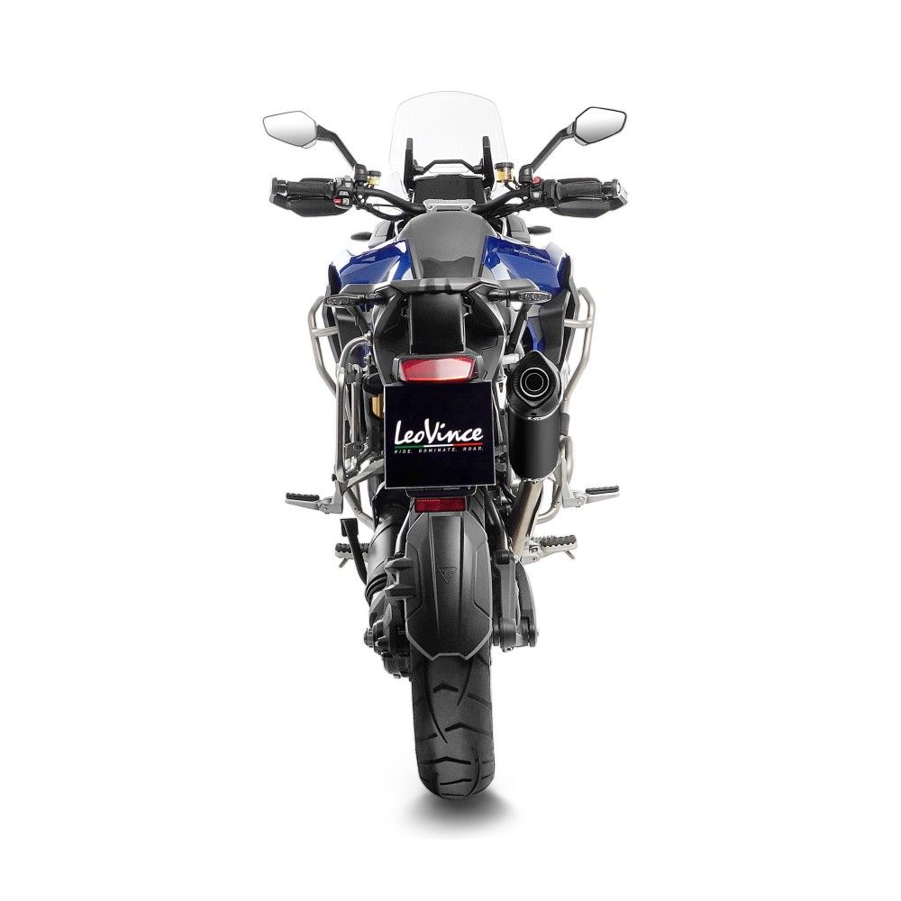 LEOVINCE TRIUMPH TIGER 1200 GT / RALLY / PRO / 2022 NERO BLACK INOX pot d'échappement EURO5 14085