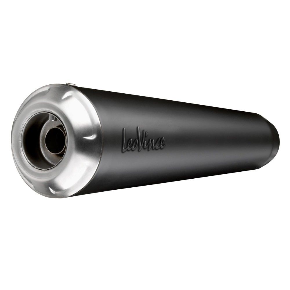 LEOVINCE ROYAL ENFIELD CLASSIC 350 / METEOR 350 / 2021 2023 CLASSIC RACER BLACK  vintage silencer EURO5 15008B