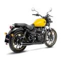 LEOVINCE ROYAL ENFIELD CLASSIC 350 / METEOR 350 / 2021 2023 CLASSIC RACER BLACK  vintage silencer EURO5 15008B