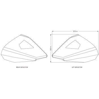 PUIG UPPER DEFLECTORS BMW F 750 / 850 / 1200 / 1250 / R / GS / ADVENTURE / 2013 2024 ref 9847