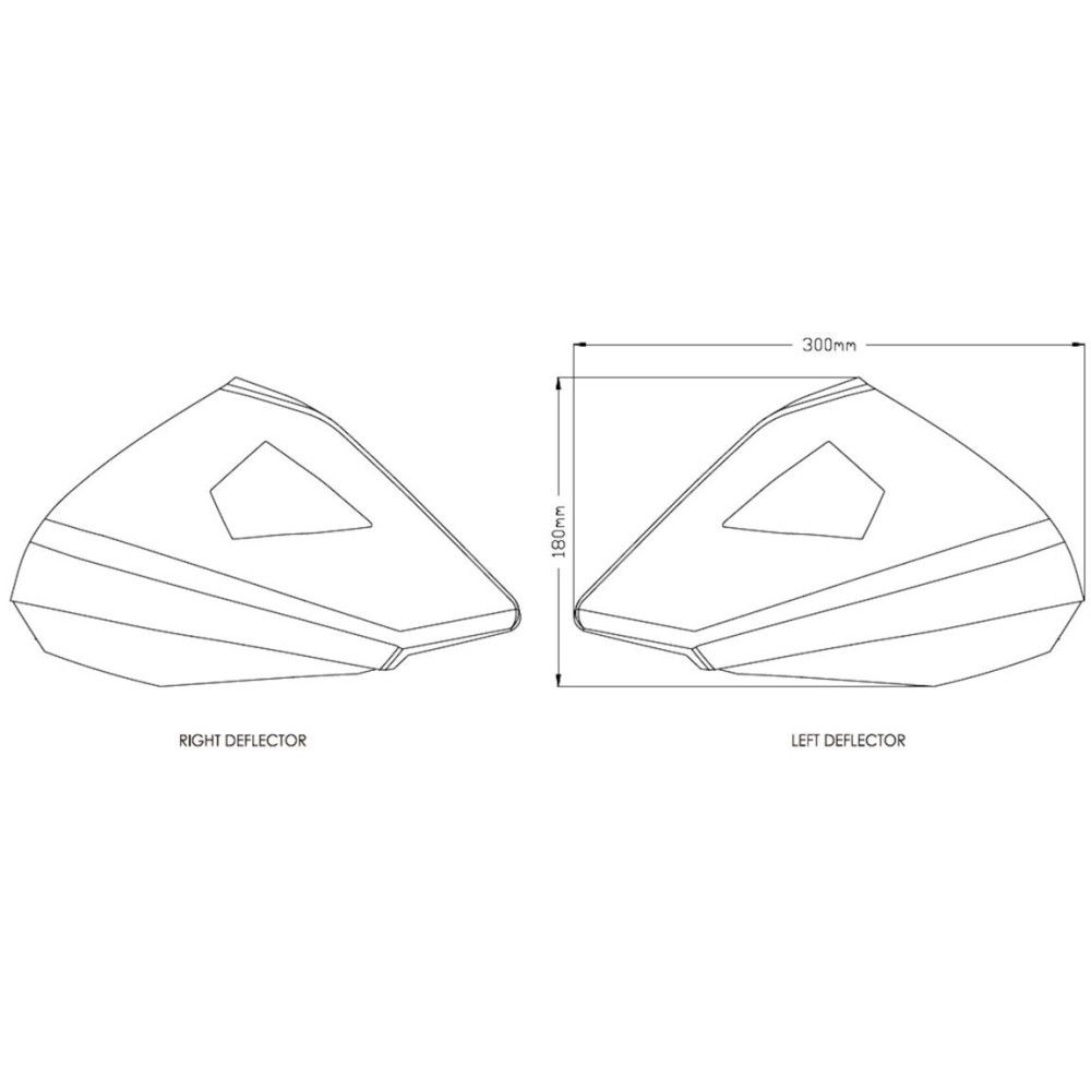 PUIG UPPER DEFLECTORS BMW F 750 / 850 / 1200 / 1250 / R / GS / ADVENTURE / 2013 2024 ref 20812