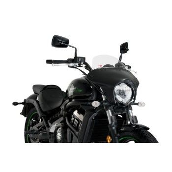 PUIG Bulle BATWING SML touring noir mat KAWASAKI VULCAN S / 2018 2024 ref 21076