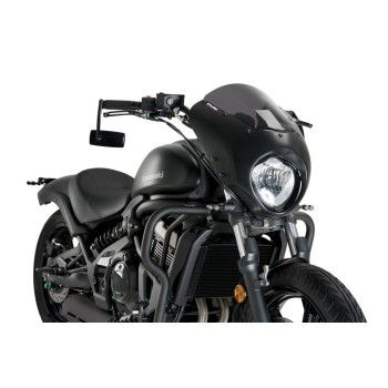 PUIG ANARCHY DARK NIGHTmatt black semi-fairing KAWASAKI VULCAN S / 2015 2024 ref 21108