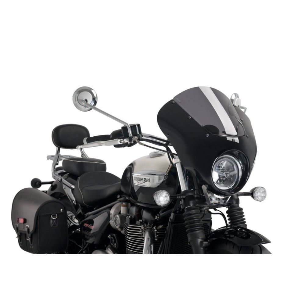 PUIG ANARCHY DARK NIGHT semi-fairing TRIUMPH BONNEVILLE SPEEDMASTER / 2018 2024 ref 21115