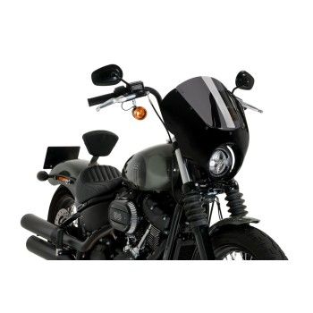 PUIG ANARCHY DARK NIGHT semi-carénage HARLEY DAVIDSON SOFTAIL STREET BOB FXBB / 2021 2024 ref 21213