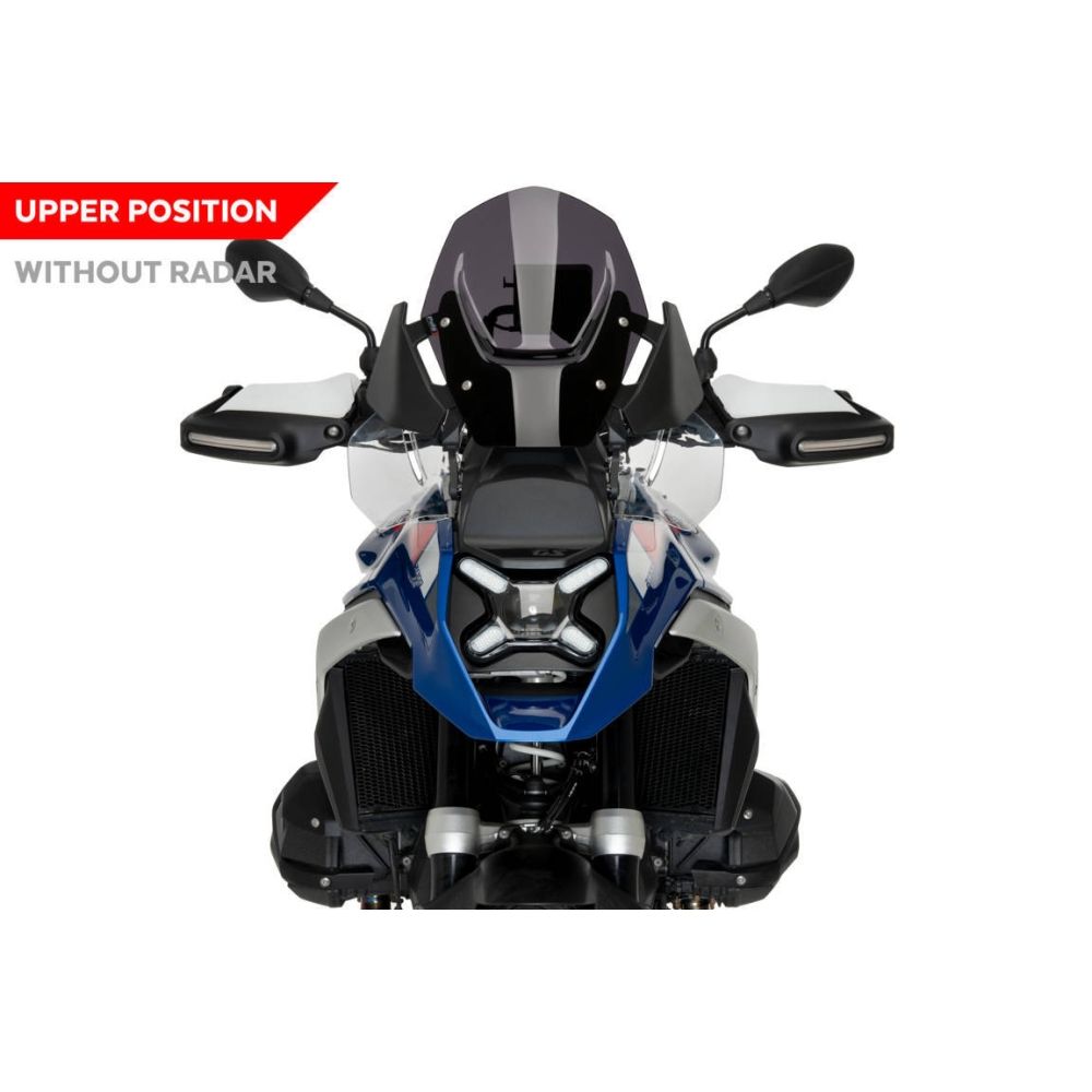 PUIG sport Screen BMW R1300GS (with radar) / TRIPLE BLACK / TROPHY / 2023 2024 ref 21794