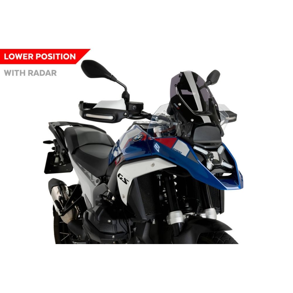 PUIG sport Screen BMW R1300GS (whitout radar) / TRIPLE BLACK / TROPHY / 2023 2024 ref 21839