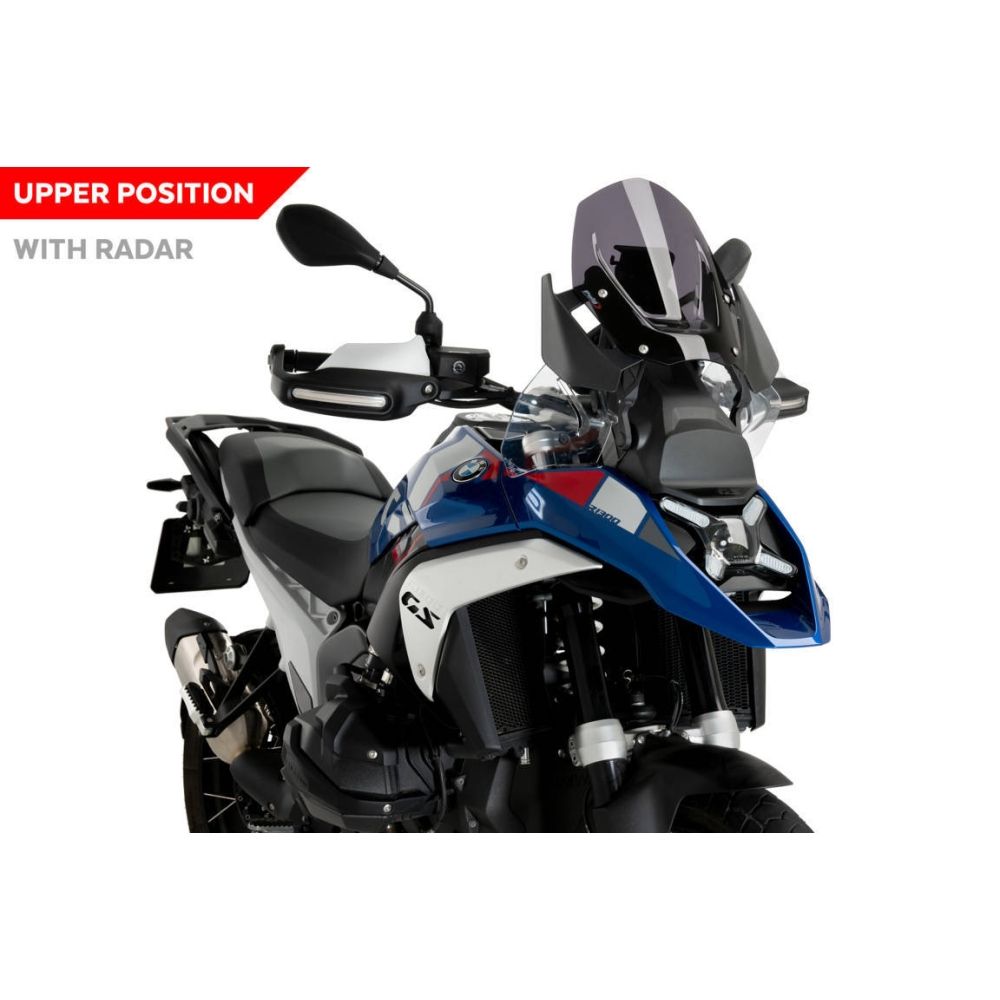 PUIG sport Screen BMW R1300GS (whitout radar) / TRIPLE BLACK / TROPHY / 2023 2024 ref 21839