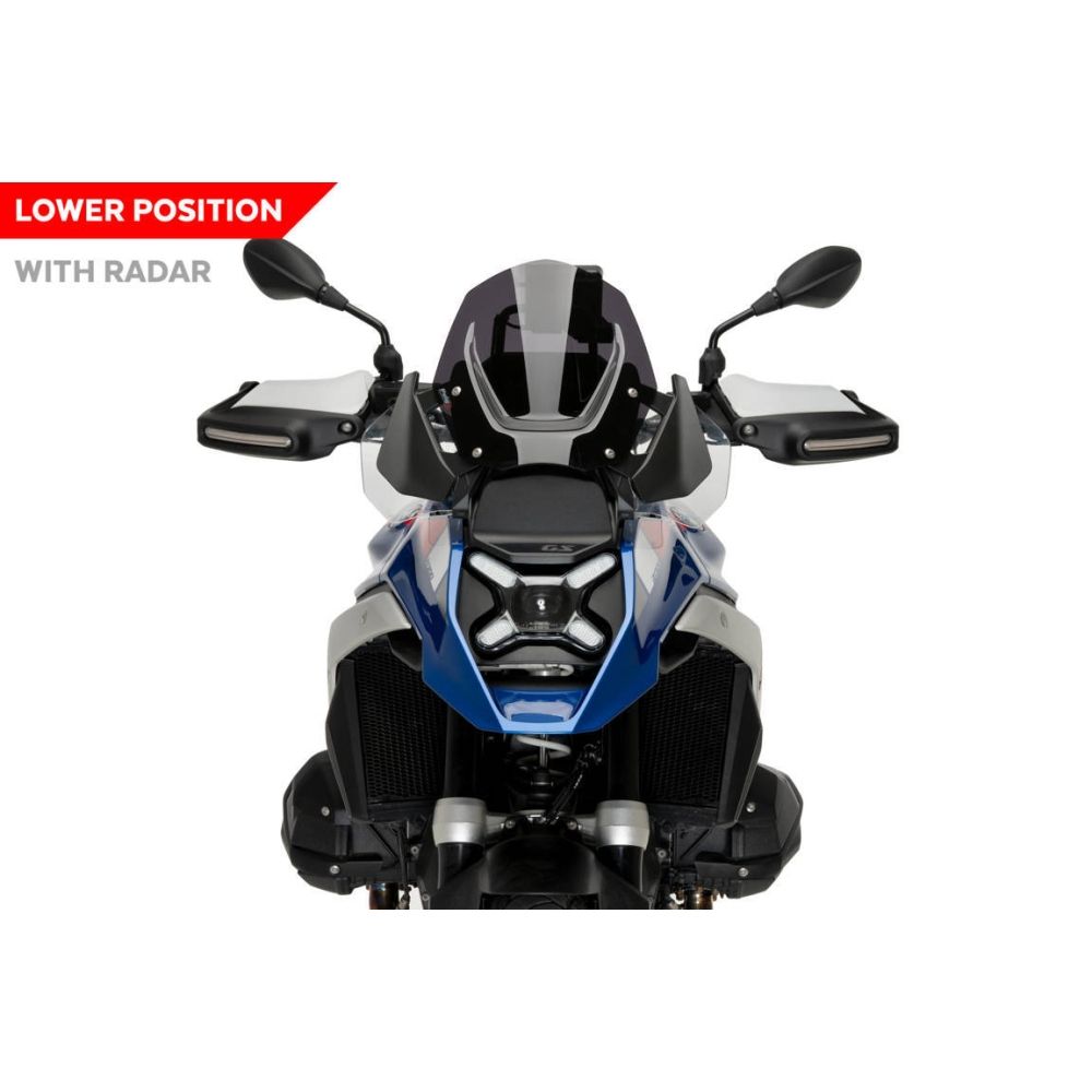 PUIG Bulle sport BMW R1300GS (sans radar) / TRIPLE BLACK / TROPHY / 2023 2024 ref 21839