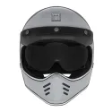 NOX motorcycle scooter cross vintage integral helmet SEVENTY gloss nardo grey