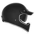 NOX casque intégral cross vintage moto scooter SEVENTY noir mat