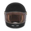 NOX casque intégral vintage moto scooter REVENGE STROBE noir mat / or