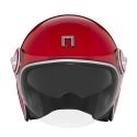 NOX casque jet vintage moto scooter HERITAGE rouge