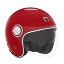 NOX casque jet vintage moto scooter HERITAGE rouge