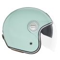 NOX casque jet vintage moto scooter HERITAGE vert d'eau