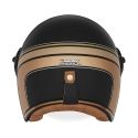 NOX vintage jet helmet moto scooter HERITAGE LINE matt black / gold