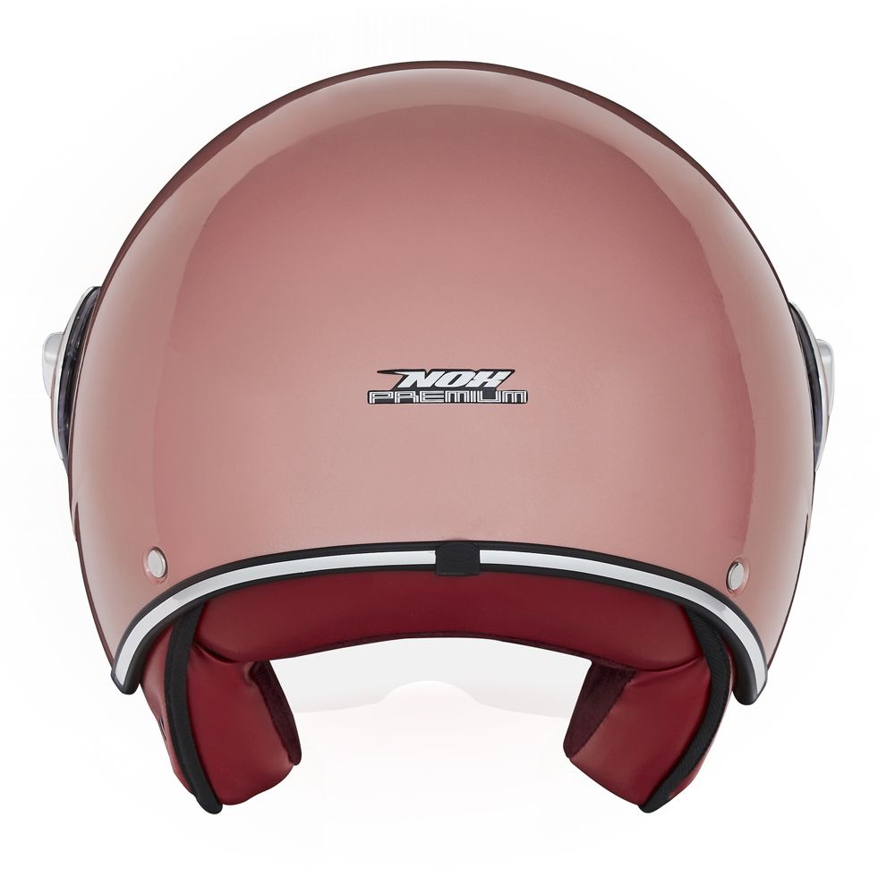 NOX casque jet vintage moto scooter IDOL rose or