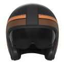 NOX vintage jet helmet moto scooter NEXT matt black / rust