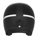 NOX casque jet vintage moto scooter NEXT TRACKER noir mat / titane