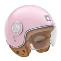 NOX casque jet vintage moto scooter IDOL rose brillant