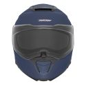 NOX casque modulable moto scooter N967 bleu métallisé