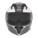 NOX casque modulable moto scooter N968 TOMAK blanc / rouge