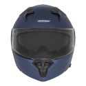 NOX casque modulable moto scooter N968 bleu mat metallisé