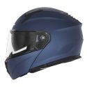 NOX casque modulable moto scooter N968 bleu mat metallisé