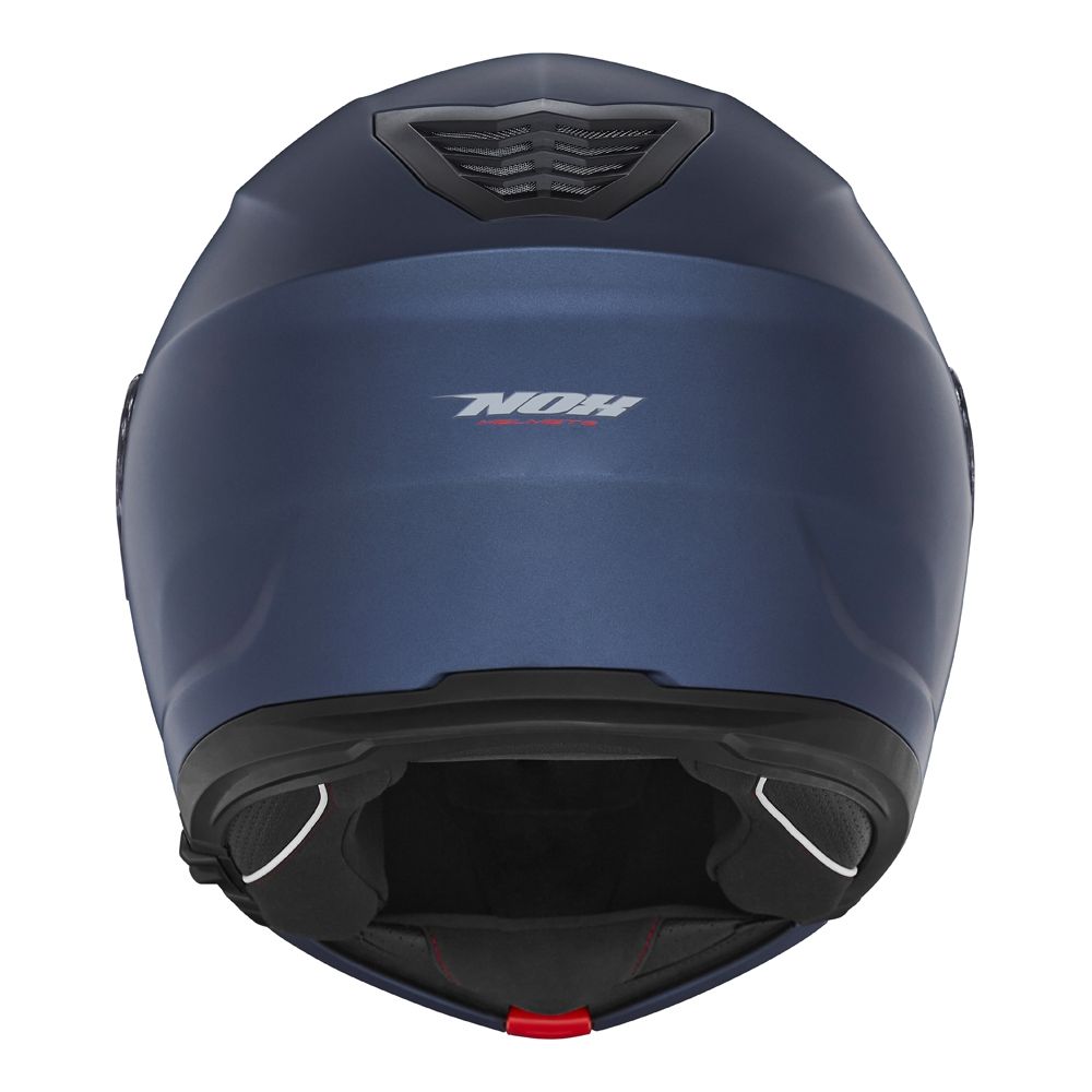 NOX casque modulable moto scooter N968 bleu mat metallisé