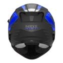 NOX full face helmet moto scooter N304S CARVER matt black / blue