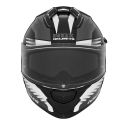 NOX casque intégral moto scooter N304S CARVER blanc / rouge