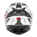 NOX full face helmet moto scooter N401 XENO white / red