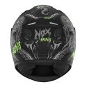 NOX casque intégral moto scooter N401 ZUMBI noir mat / vert