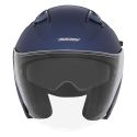 NOX jet helmet moto scooter N130 metallic matte blue