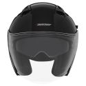 NOX casque jet moto scooter N130 noir brillant