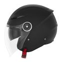 NOX casque jet moto scooter N130 KLINT noir mat / titane