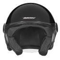 NOX casque jet moto scooter N608 noir brillant