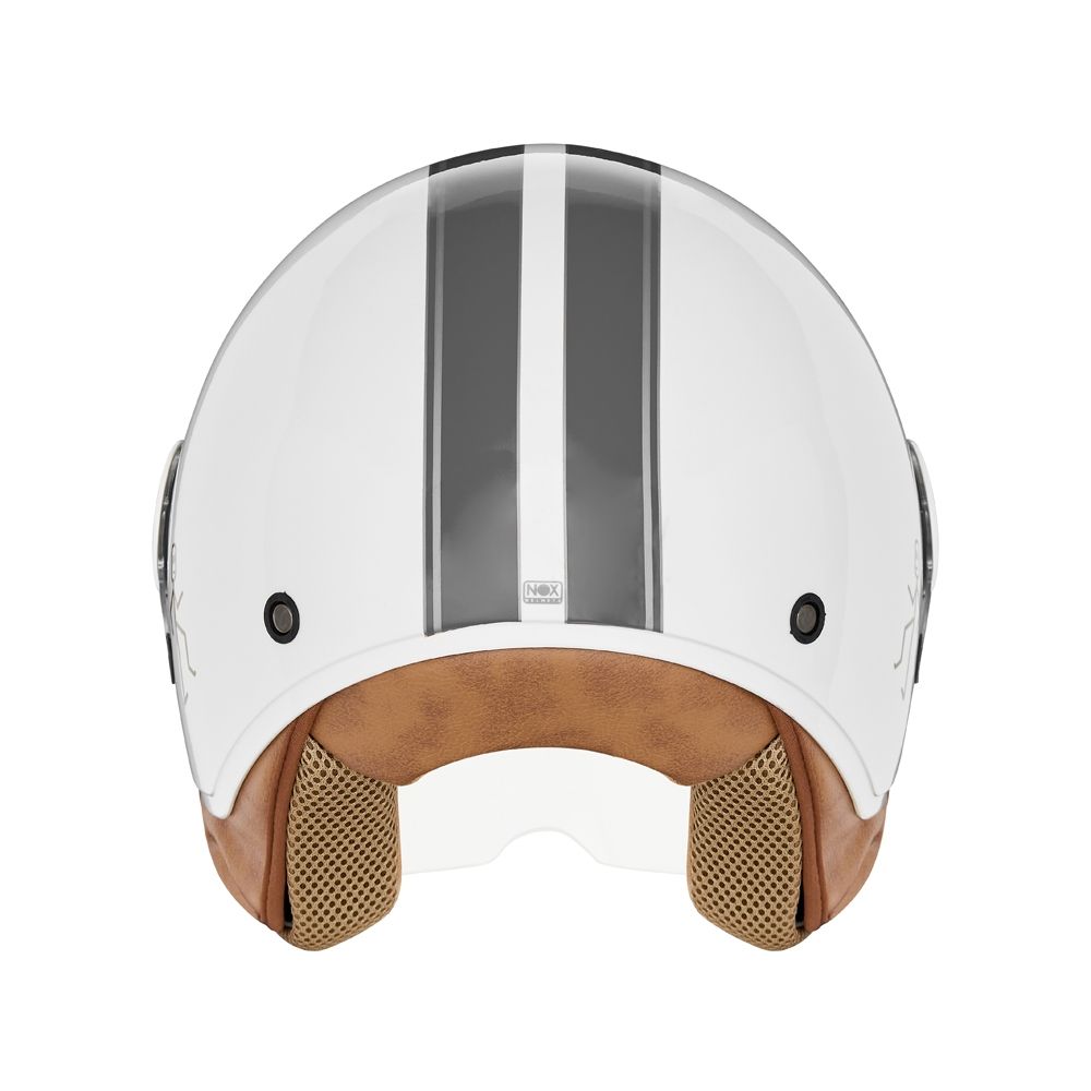 NOX jet helmet moto scooter N210 EVO white / grey