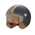 NOX jet helmet moto scooter N210 EVO matt blue / nardo gray