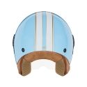 NOX casque jet moto scooter N210 EVO bleu pastel / blanc