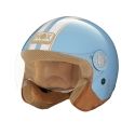 NOX jet helmet moto scooter N210 EVO pastel blue / white