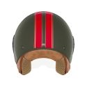 NOX casque jet moto scooter N210 EVO kaki / rouge