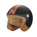 NOX jet helmet moto scooter N210 EVO matt black / red