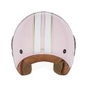 NOX casque jet moto scooter N210 EVO rose pastel / blanc