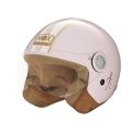 NOX casque jet moto scooter N210 EVO rose pastel / blanc