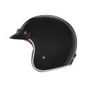 NOX casque jet moto scooter N243 noir brillant