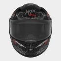 NOX casque intégral enfant moto scooter N731 ZUMBI noir mat / rouge